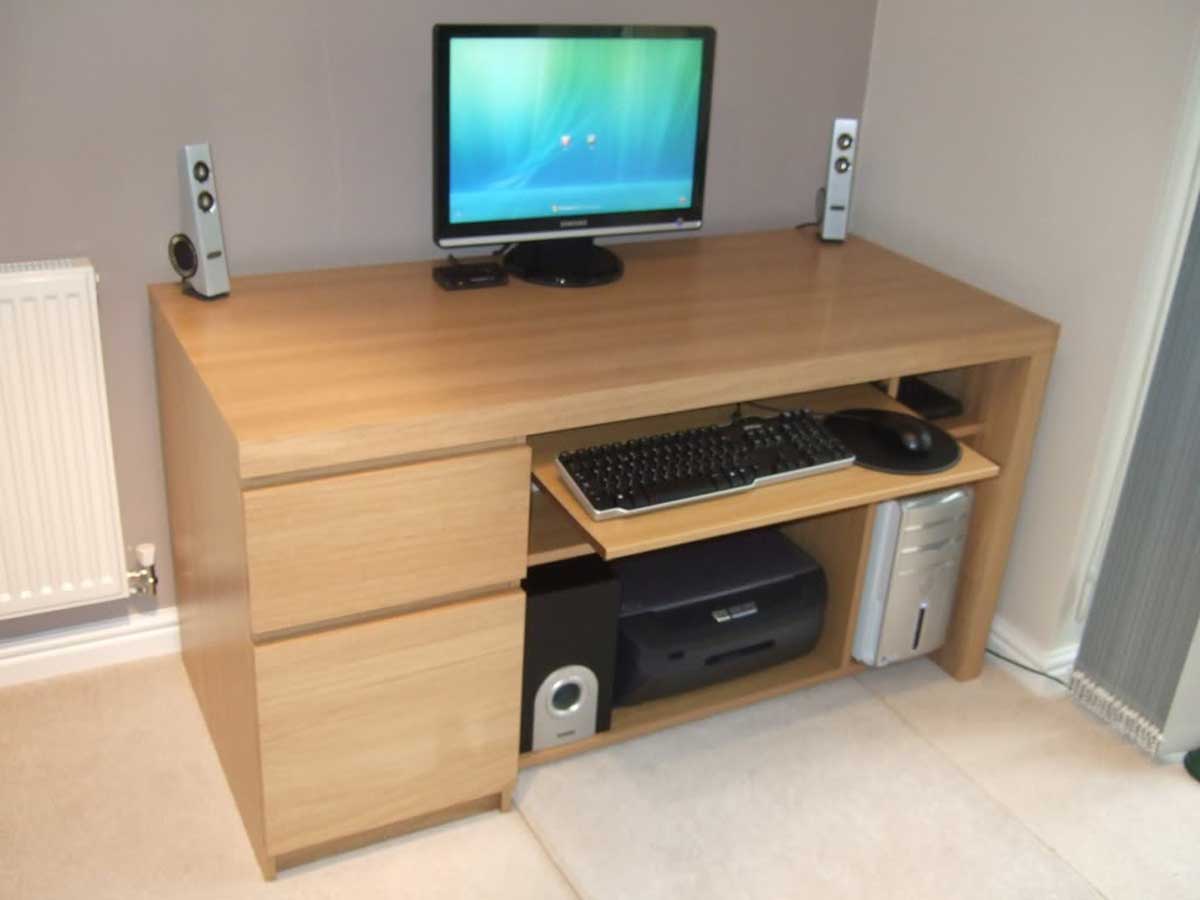 desk with two sides
