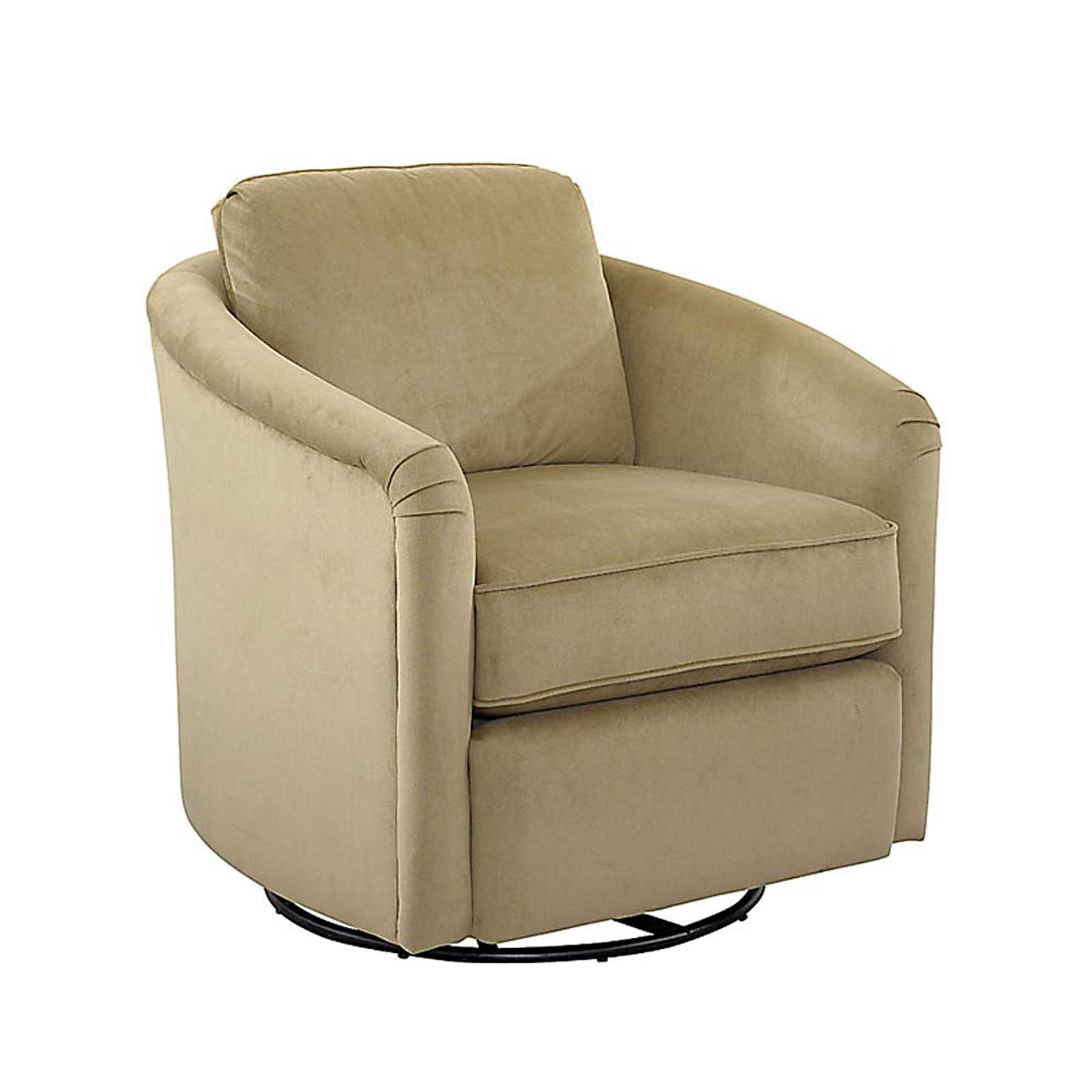 upholstered chair on Traditional Upholstered Fabric Swivel Glider Tub Chair