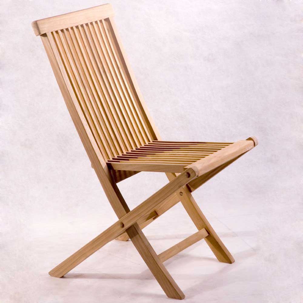 Classic Solid Teak Folding Chairs Style 