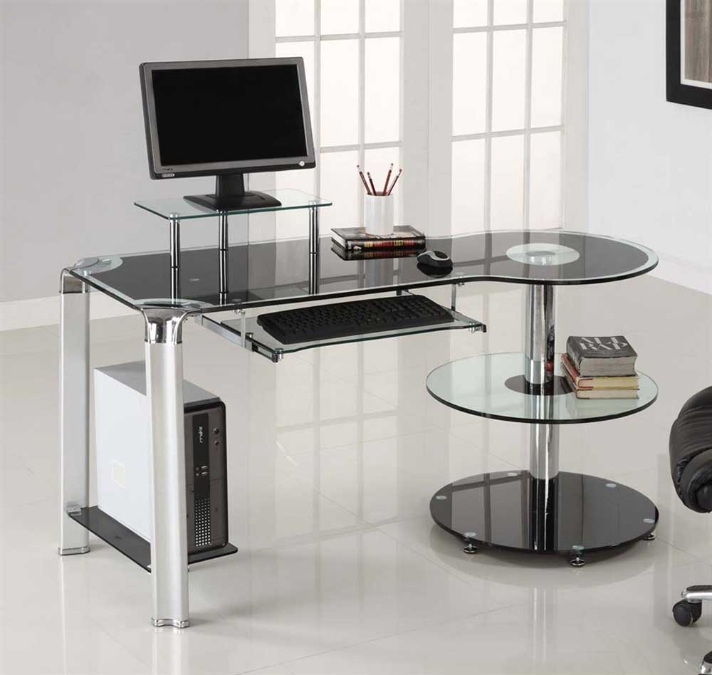 Tempered Glass Desk Design and Style