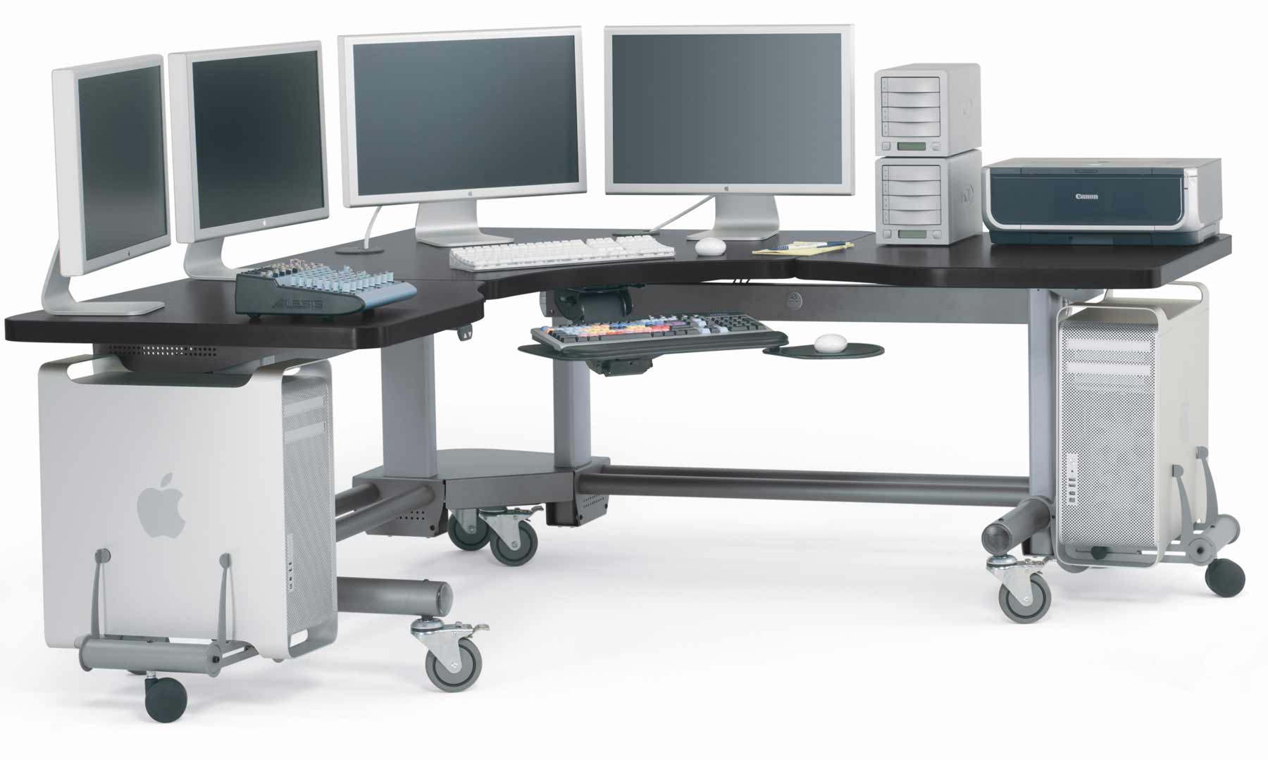 Adjustable Height Computer Workstation Desk