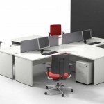 compact minimalist built in office desk designs